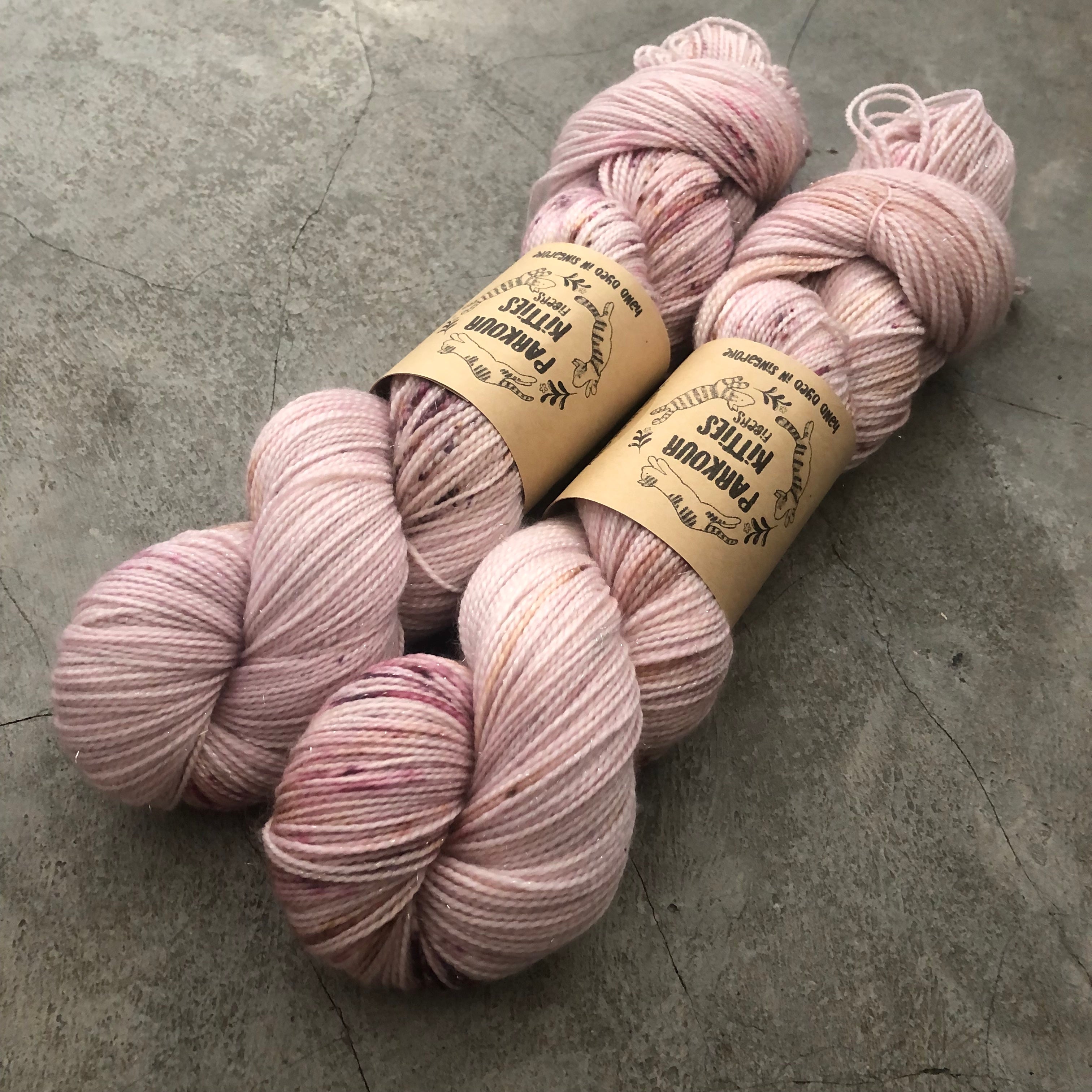 Cherry Garcia hand dyed yarn