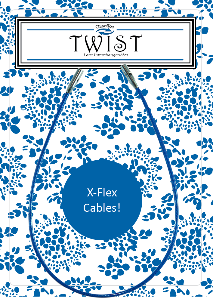 ChiaoGoo TWIST™ X-Flex™ [S] Blue Cable  5-8" (13-20cm)