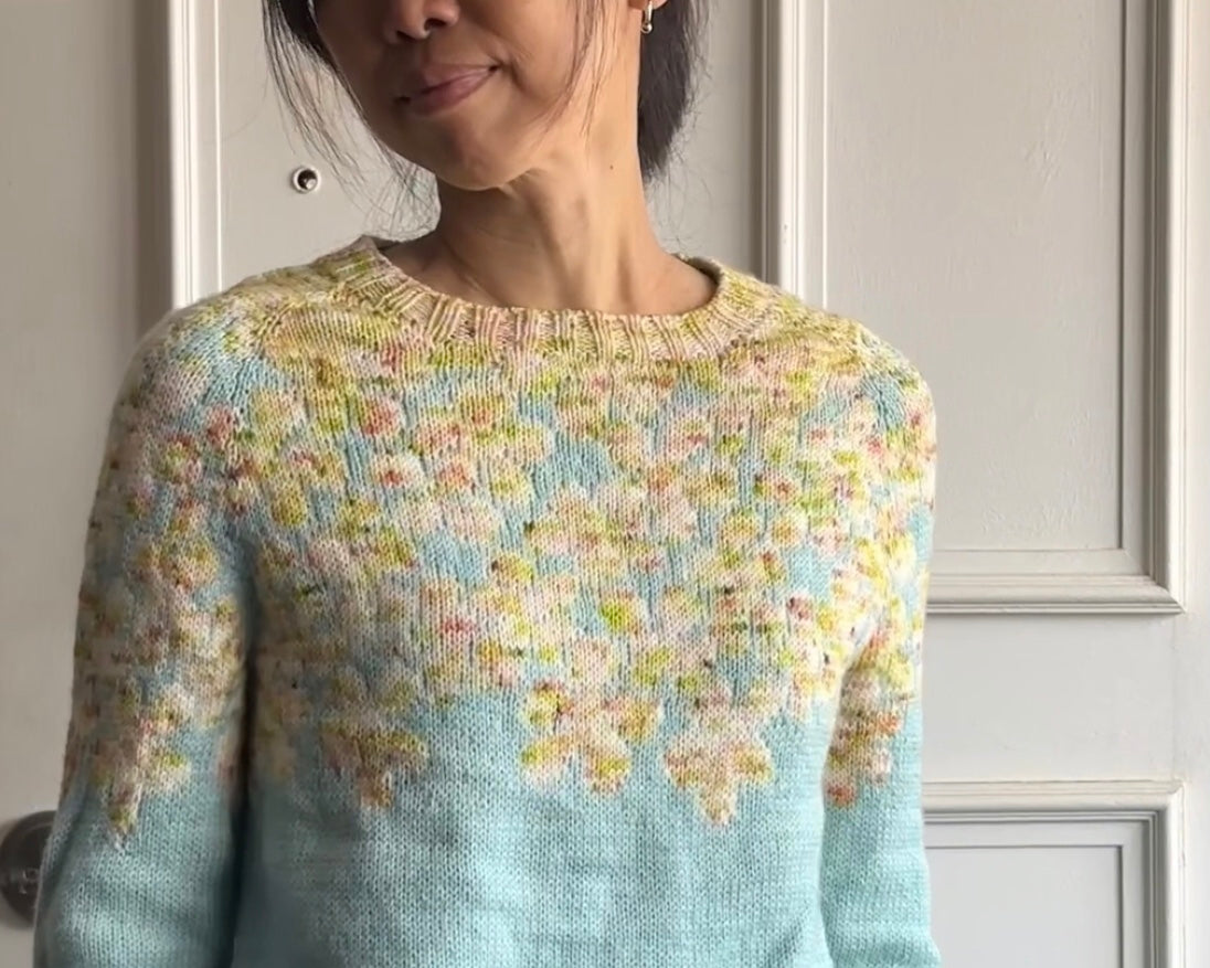 The Drawing Sweater Kit (Pink Lily & Seaglass)